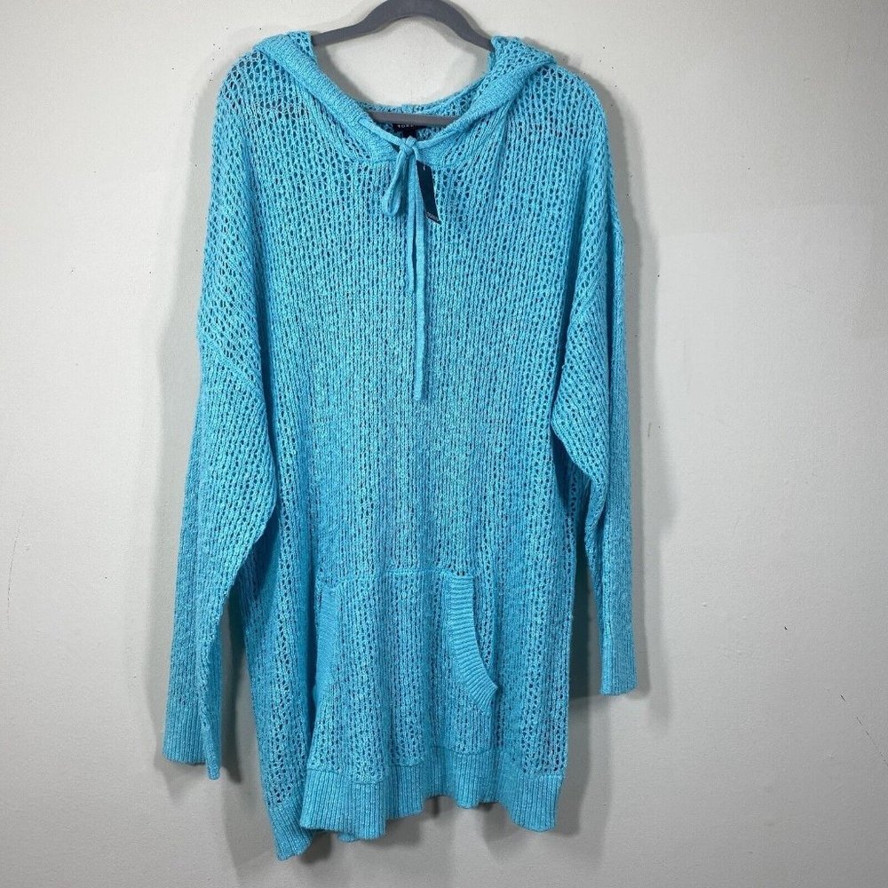 Torrid Aqua Knit Swim Cover-Up Sz 3